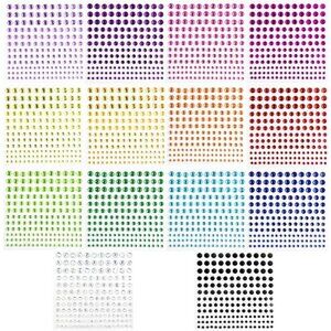 2310 PCS Self Adhesive Rhinestone Gem Stickers for Face Nail Body Makeup